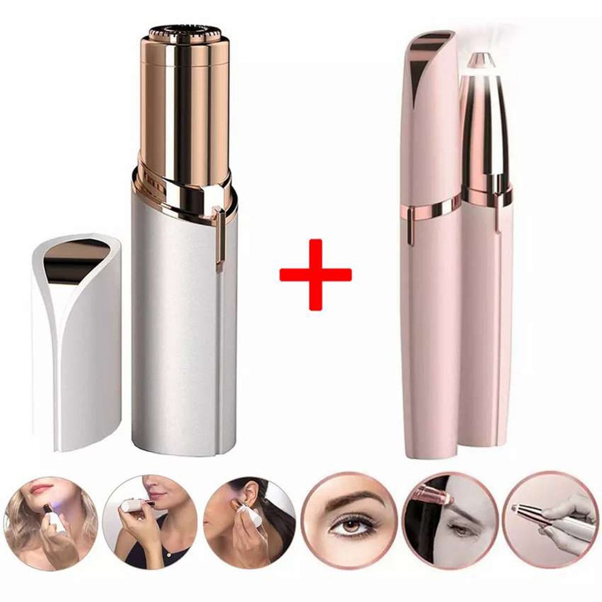Kit Facial Depilador De Cejas + Depilador Facial