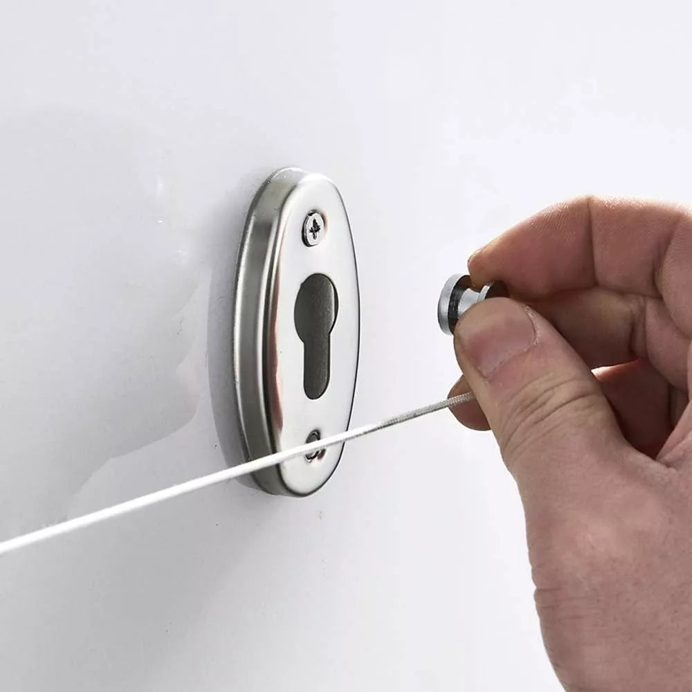 Tendedero Retráctil Colgante Pared Ajustable Ropa