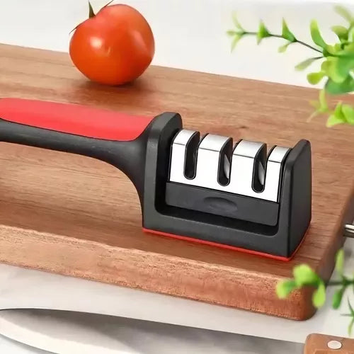 Afilador De Cuchillos Profesional 3 Etapas De Mango