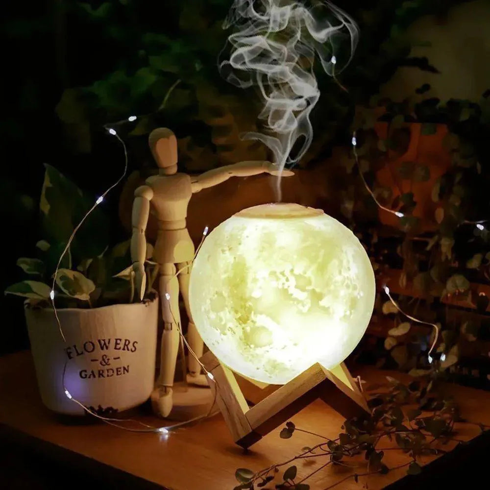 Humificador  Lámpara Luna  Difusor Aroma Luces Eléctrico