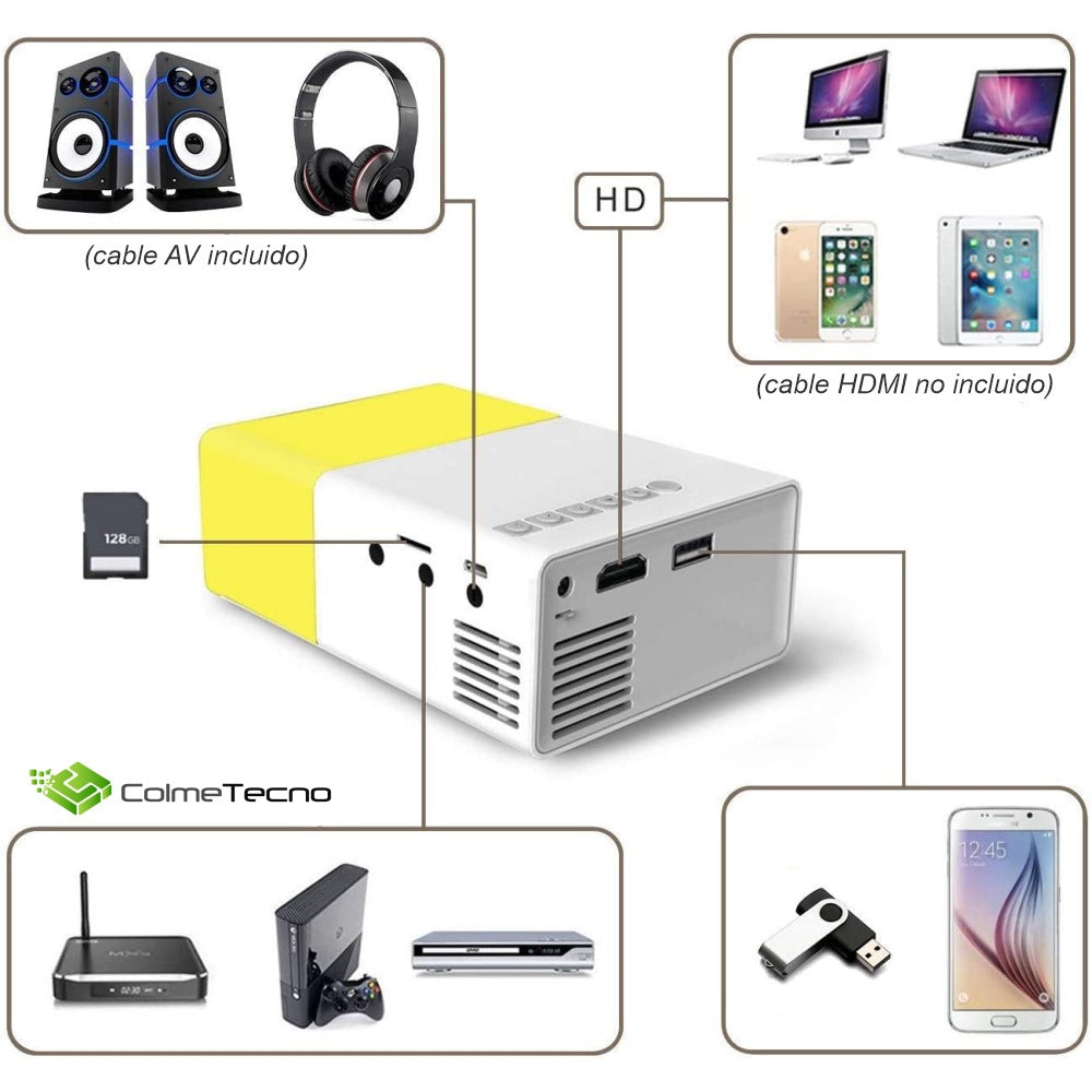 Mini Proyector Led Video Beam