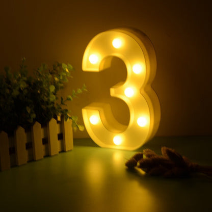 Números Luz Led Lampara Decorativa