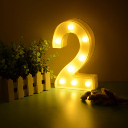 Números Luz Led Lampara Decorativa