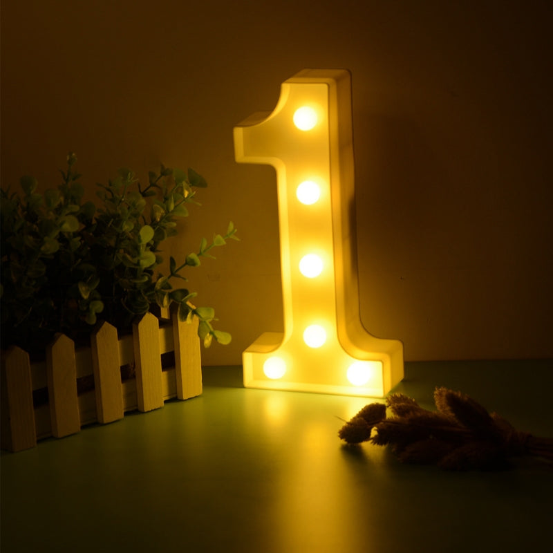 Números Luz Led Lampara Decorativa
